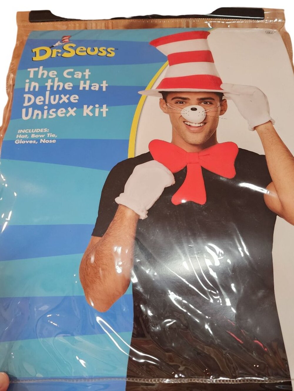 Dr Seuss Cat in The Hat Accessory Kit Hat Bow Tie Gloves One Size